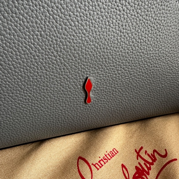 CHRISTIAN LOUBOUTIN Shadow Grain Leather And Suede Paloma Medium Spike Tote Bag - Picture 10 of 16